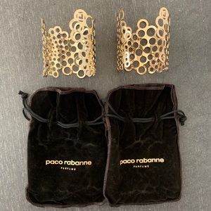 Rare! PACO RABANNE Designer High Fashion Cuff Bracelets